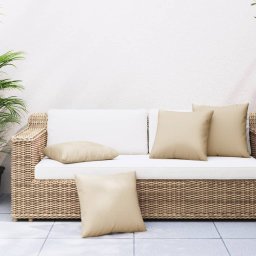 Gossi perne de canapea, 4 buc., beige, 50x50 cm, textil