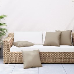Gossi perne de canapea, 4 buc., taupe, 50x50 cm, textil