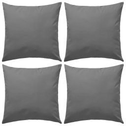 Gossi perne de exterior, 4 buc., gri, 45 x 45 cm