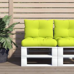 Gossi perne de paleti, 2 buc, verde aprins, material textil