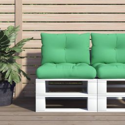 Gossi perne de paleti, 2 buc, verde, material textil