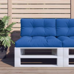 Gossi perne de paleti, 2 buc., albastru regal, material textil