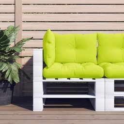 Gossi perne de paleti, 3 buc, verde aprins, material textil