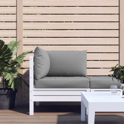 Gossi perne pentru canapea din paleti, 3 buc., gri, material textil