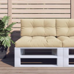 Gossi perne pentru paleti, 2 buc., bej, material textil