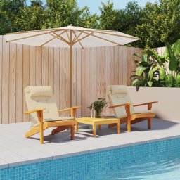 Gossi perne pentru scaun adirondack, 2 buc, bej, textil oxford