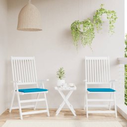 Gossi perne scaune gradina 2 buc. albastru 50x50x3 cm tesatura oxford