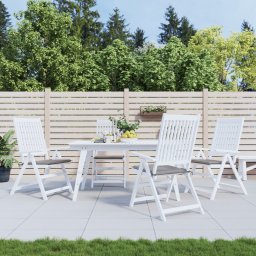 Gossi perne scaune gradina 4 buc. gri 40x40x3 cm tesatura oxford