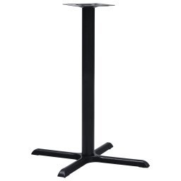 Gossi picior masa de bistro, negru, 76 x 76 x 107 cm, fonta