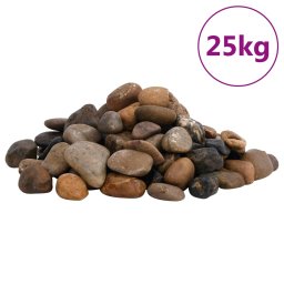 Gossi pietricele lustruite, 25 kg, culori mixte, 2-5 cm