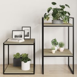 Gossi placi biblioteca, 4 buc, stejar sonoma, 40 x 40 x 1,5 cm, pal