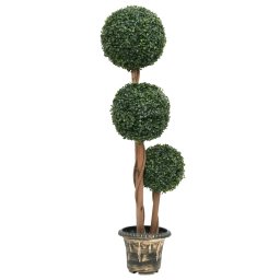 Gossi planta artificiala cimisir cu ghiveci verde 119cm forma minge