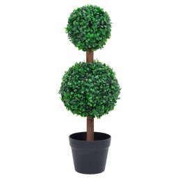 Gossi planta artificiala cimisir cu ghiveci, verde, 60cm, forma minge