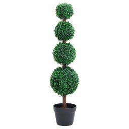 Gossi planta artificiala cimisir cu ghiveci, verde, 90cm, forma minge
