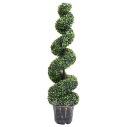 Gossi planta artificiala de cimisir cu ghiveci, verde, 117cm, spirala