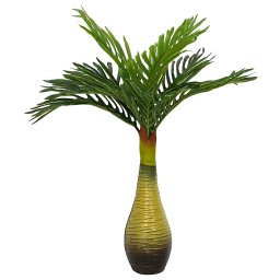 Gossi planta artificiala de palmier 9 frunze 70 cm verde