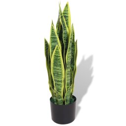 Gossi planta artificiala limba-soacrei cu ghiveci, 65 cm, verde