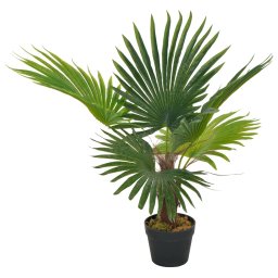 Gossi planta artificiala palmier cu ghiveci, verde, 70 cm