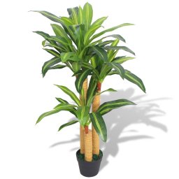 Gossi planta dracena artificiala cu ghiveci, 100 cm, verde