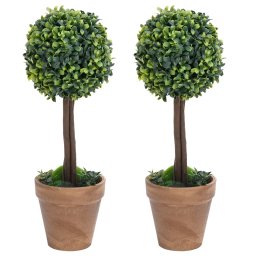 Gossi plante artificiale cimisir cu ghiveci 2 buc. verde 56 cm minge