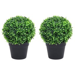 Gossi plante artificiale cimisir cu ghiveci, 2 buc. verde 27 cm minge
