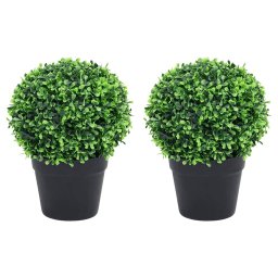 Gossi plante artificiale cimisir cu ghiveci, 2 buc. verde 32 cm minge