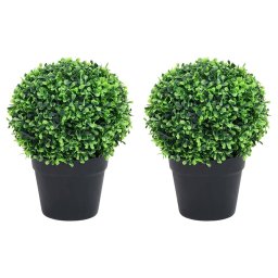 Gossi plante artificiale cimisir cu ghiveci, 2 buc. verde 37 cm minge