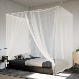 Gossi plasa de tantari suspendata 156 ochiuri alb 220x100x150 cm