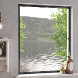 Gossi plasa insecte pentru ferestre, antracit, 80x100 cm