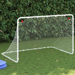 Gossi poarta de fotbal, alb, 122x81x81 cm, otel