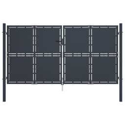 Gossi poarta de gradina, antracit, 300 x 125 cm, otel
