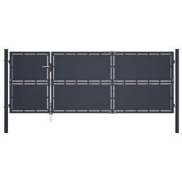 Gossi poarta de gradina, antracit, 350 x 125 cm, otel