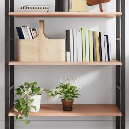 Gossi polita perete maro deschis 100x40x2 cm lemn masiv stejar tratat
