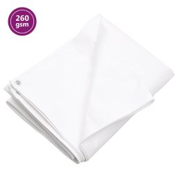 Gossi prelata 260 g/m2, alb, 6x12 m, hdpe