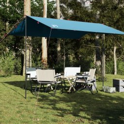 Gossi prelata de camping, albastru, 360x294 cm, impermeabila