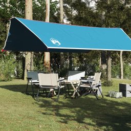 Gossi prelata de camping, albastru, 500x294 cm, impermeabila