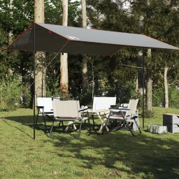 Gossi prelata de camping, gri si portocaliu, 400x294 cm, impermeabila