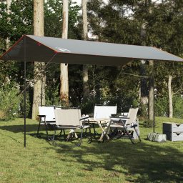 Gossi prelata de camping, gri si portocaliu, 500x294 cm, impermeabila