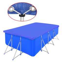 Gossi prelata pentru piscina, 400x207 cm, pe, dreptunghiular, 90 g/mp