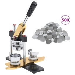 Gossi presa insigne cu 500 piese de insigna, 44 mm, stanta rotunda