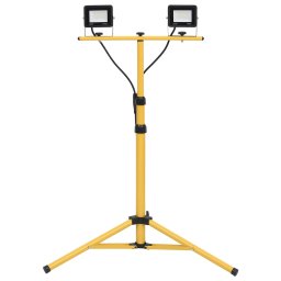 Gossi proiector cu led si trepied, 2x20 w, alb rece