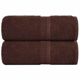 Gossi prosoape cu sapun 2 buc maro 30x30 cm 360 g/m2 100% bumbac
