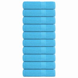 Gossi prosoape de baie 10 buc turcoaz 100x150 cm 360 g/m2 100% bumbac