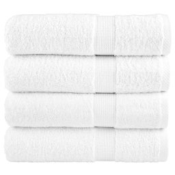 Gossi prosoape de baie premium solund 4 buc alb 100x150cm 600gsm