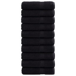 Gossi prosoape de dus premium solund 10 buc. negru 70x140 cm 600 gsm