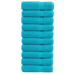 Gossi prosoape de dus premium solund 10 buc. turcoaz 70x140cm 600 gsm