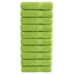 Gossi prosoape de dus premium solund 10 buc. verde 70x140 cm 600 gsm