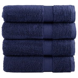 Gossi prosoape de maini premium solund 4buc bleumarin 50x100cm 600gsm