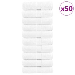 Gossi prosoape de maini premium solund 50 buc alb 30x30cm 600gsm