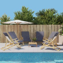Gossi prosoape de plaja, 6 buc., antracit, 60x135 cm, textil 400 gsm